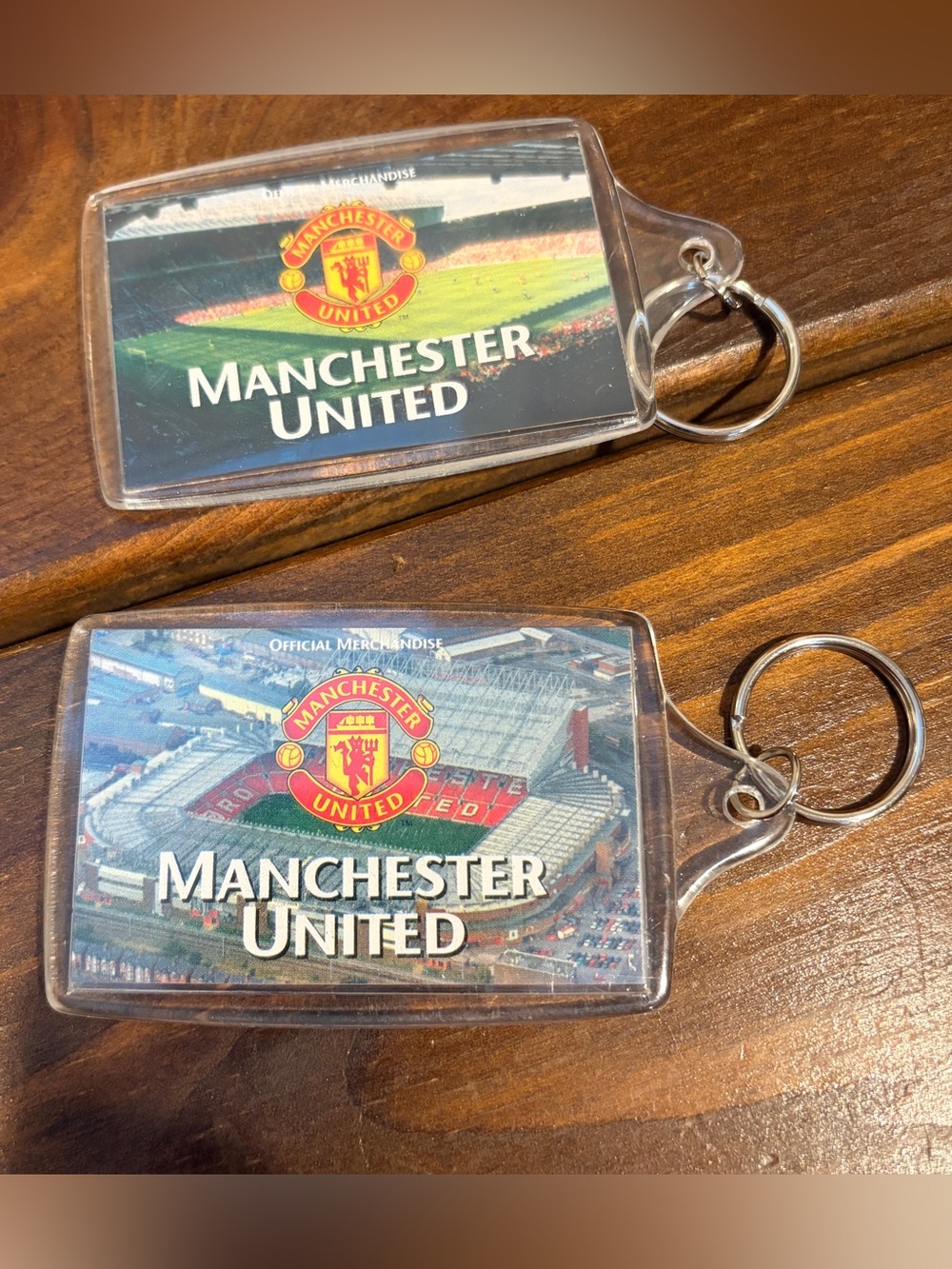 Lot Of 2 Manchester United -  Keychains - Officially Licensed UNUSED